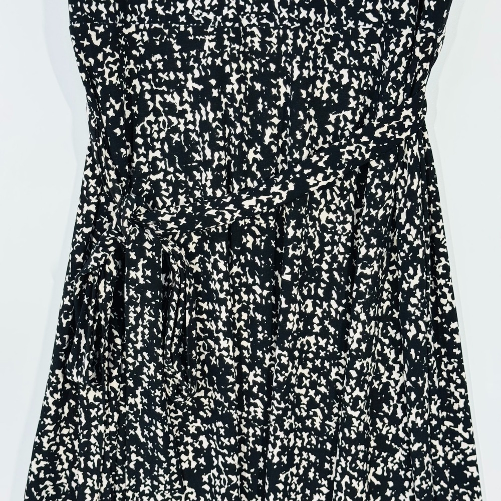 Lauren Ralph Lauren Women's Dress 8 Black White Sleeveless A-Line Elegant - Picture 4 of 10